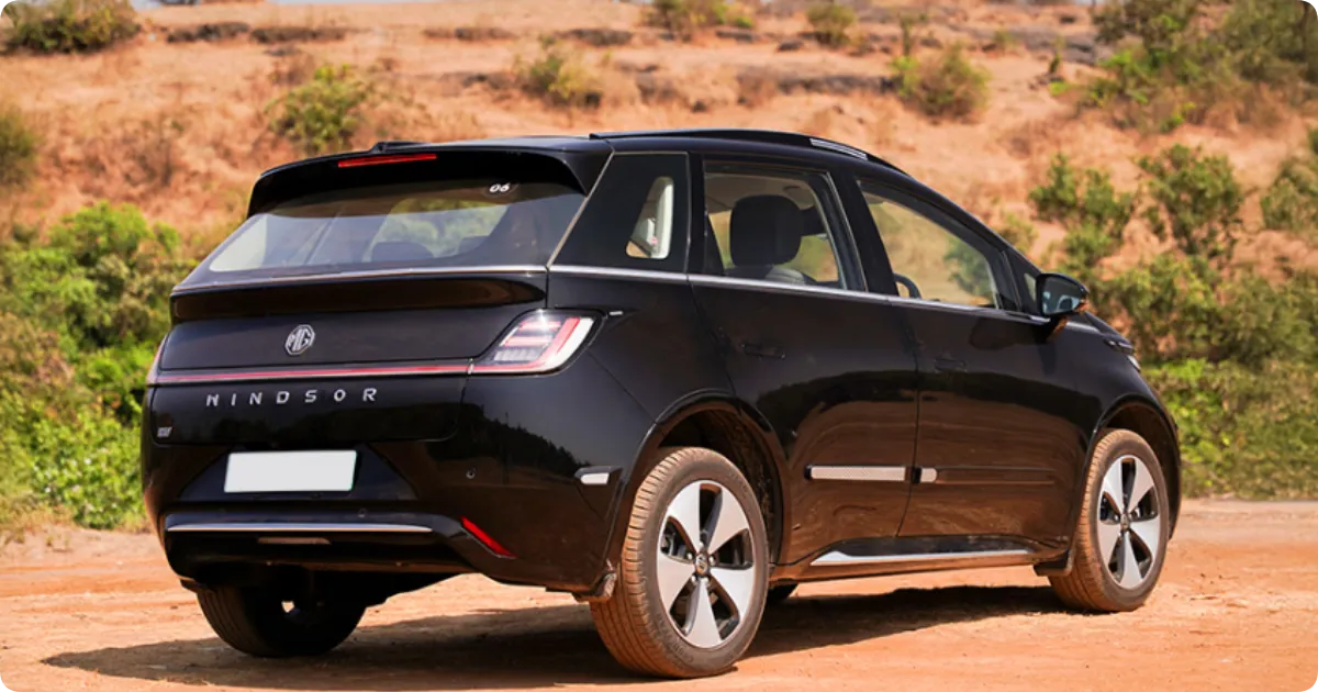 MG windsor EV back side view