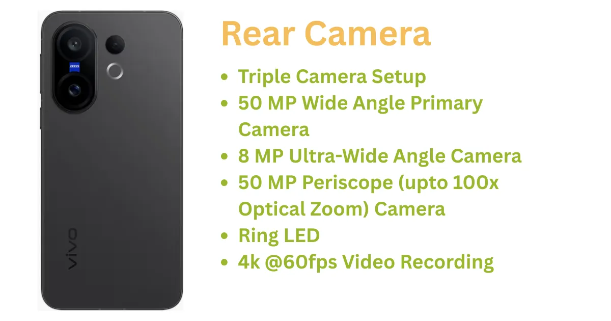 VIVO X200 FE Camera Features